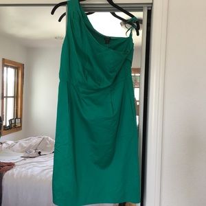 Green Single Strap J Crew Dress